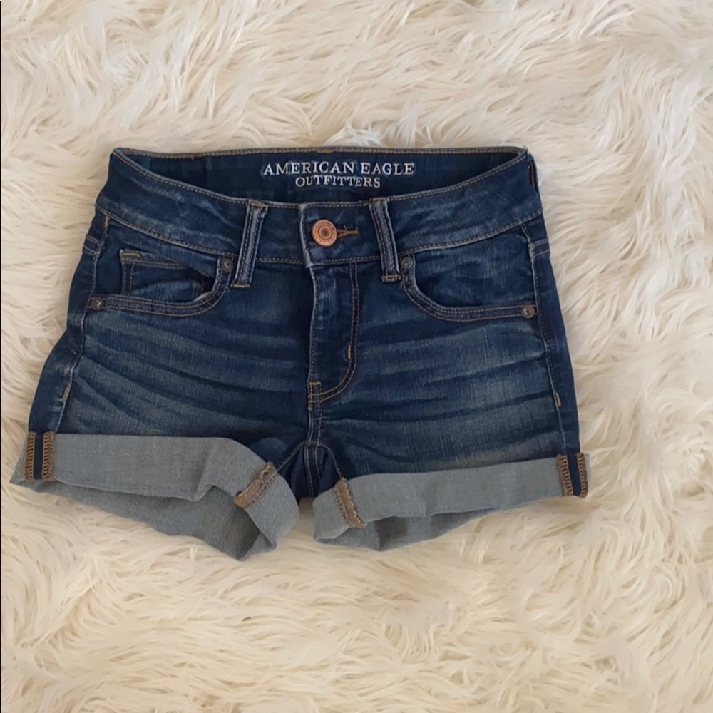 American Eagle Dark Wash Shorts!